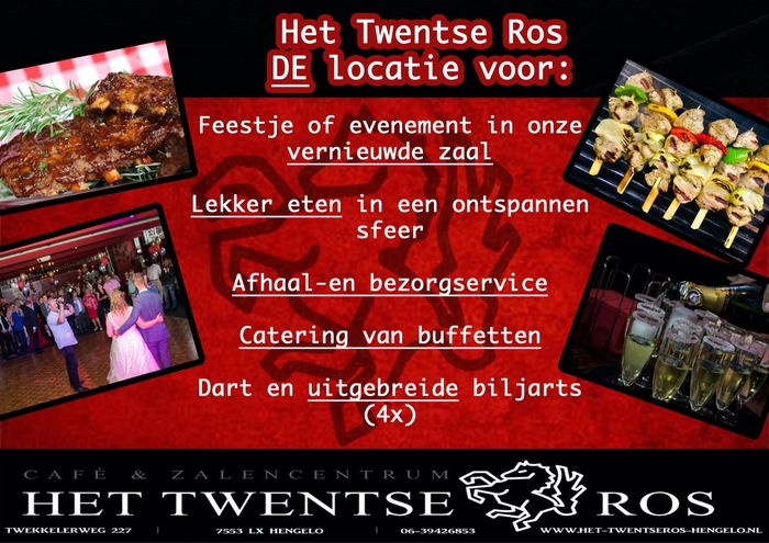 Café en zalencentrum Het Twentse Ros