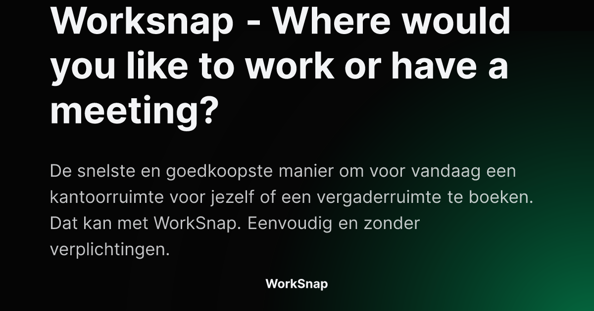WorkSnap