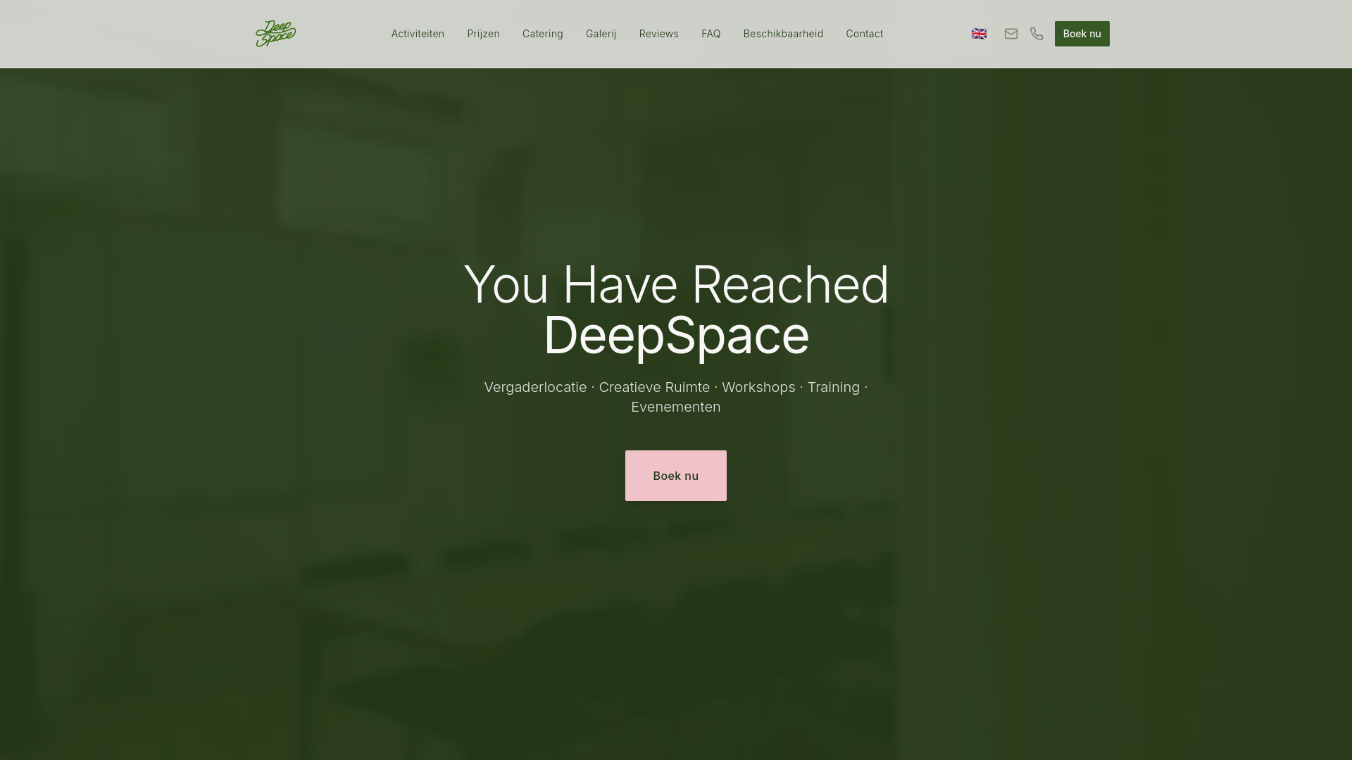 DeepSpace (Bijzondere en inspirerende vergaderlocatie, creatieve ruimte, meeting room, workshop- & vergaderruimte)