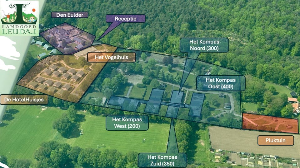 Hotelkamers of een huisje op - Landgoed Leudal